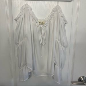 White off the shoulder top